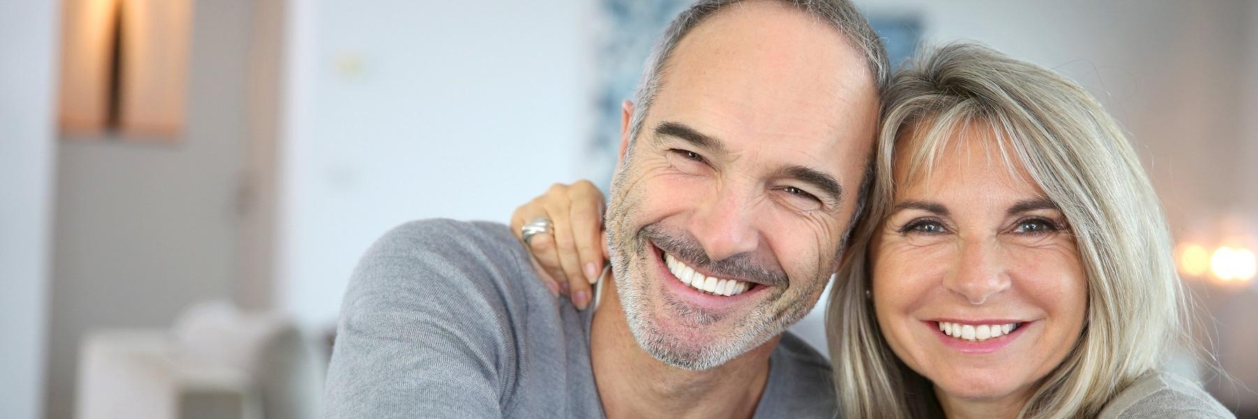older couple smiling | cosmetic dentistry bedford nh