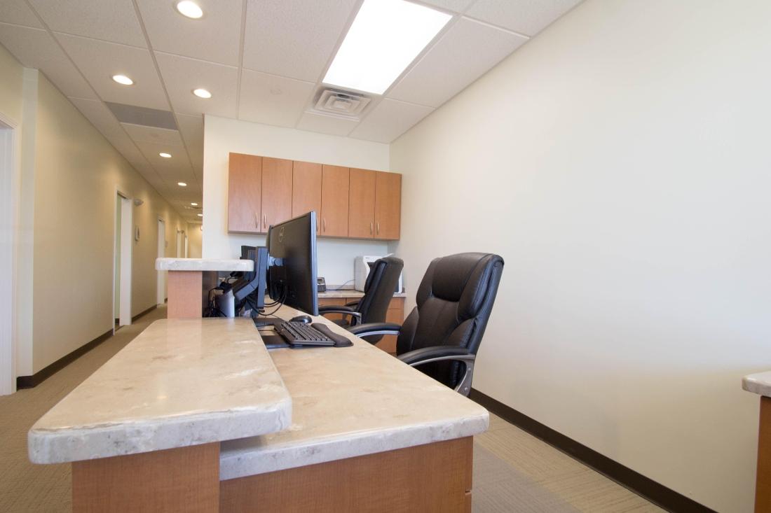 Front desk at dentist office in Goffstown NH